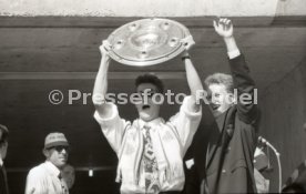 17.05.1992 VfB Stuttgart Meisterschaft Empfang im Stadion