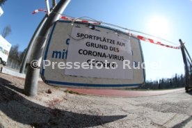 Stuttgarter Kickers ADM Sportpark gesperrt Corona Virus