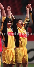 1.FC Kaiserslautern-VfB Stuttgart 1:1 v.l. Timo Rost, Krisztian Lisztes, Krassimir Balakov, Jochen Endre&szlig;, Jens Keller Foto Rudel