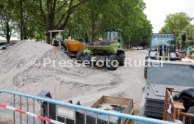 03.07.25 VfB Stuttgart Baustelle Parkplatz