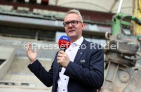 03.06.22 VfB Stuttgart Baggerbiss Umbau Mercedes-Benz Arena Haupttribüne