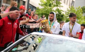 25.05.25 VfB Stuttgart Feier und Autokorso DFB-Pokal Sieg Stuttgart Schlossplatz