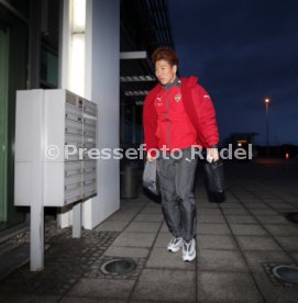 VfB Stuttgart Abflug ins Trainingslager La Manga Flughafen Stuttgart