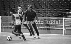 18.01.87 Stuttgarter Kickers Training Schleyer-Halle