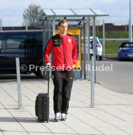 VfB Stuttgart Abflug Kurztrainingslager Mallorca am Flughafen Stuttgart