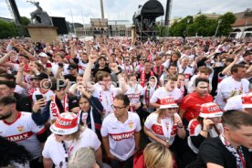 25.05.25 VfB Stuttgart Feier und Autokorso DFB-Pokal Sieg Stuttgart Schlossplatz