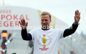 25.05.25 VfB Stuttgart Feier und Autokorso DFB-Pokal Sieg Stuttgart Schlossplatz