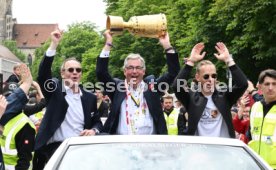 25.05.25 VfB Stuttgart Feier und Autokorso DFB-Pokal Sieg Stuttgart Schlossplatz