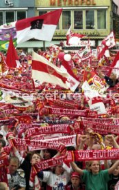 15.06.97 VfB Stuttgart Empfang am Rathaus DFB-Pokal Sieg 1997