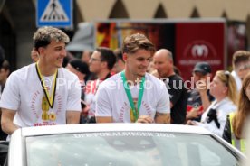 25.05.25 VfB Stuttgart Feier und Autokorso DFB-Pokal Sieg Stuttgart Schlossplatz