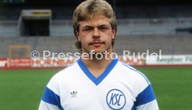 28.06.88 Karlsruher SC Fototermin Saison 1988/1989