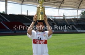15.07.97 VfB Stuttgart Fototermin DFB-Pokal Sieger 1997