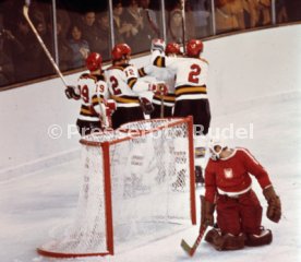 Olympia 1976 Eishockey Polen - BR Deutschland