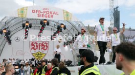 25.05.25 VfB Stuttgart Feier und Autokorso DFB-Pokal Sieg Stuttgart Schlossplatz