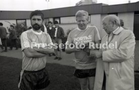 16.10.85 Vorstellung WM M&uuml;nzen 1986 und Prominentenspiel