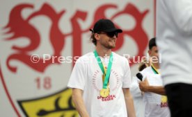 25.05.25 VfB Stuttgart Feier und Autokorso DFB-Pokal Sieg Stuttgart Schlossplatz