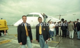 13.06.97 VfB Stuttgart Abflug Berlin DFB-Pokal Finale 1997