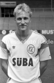 28.06.88 Karlsruher SC Fototermin Saison 1988/1989