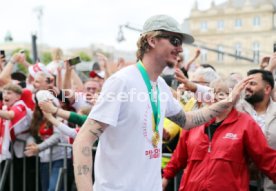 25.05.25 VfB Stuttgart Feier und Autokorso DFB-Pokal Sieg Stuttgart Schlossplatz