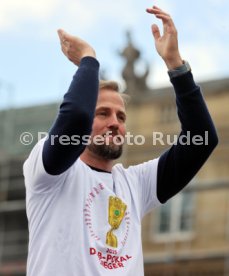 25.05.25 VfB Stuttgart Feier und Autokorso DFB-Pokal Sieg Stuttgart Schlossplatz