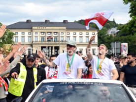 25.05.25 VfB Stuttgart Feier und Autokorso DFB-Pokal Sieg Stuttgart Schlossplatz
