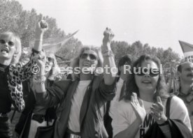 17.05.1992 VfB Stuttgart Meisterschaft Empfang im Stadion