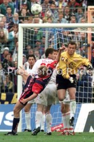 FC Hansa Rostock-VfB Stuttgart 1:1 v.l. Kristijan Djordjevic, Marko Rehmer, Zvonimir Soldo, Fredi Bobic, Franz Wohlfahrt Foto Rudel