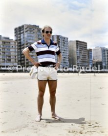 19.06.82 WM 1982 DFB Spieler am Strand