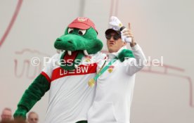 25.05.25 VfB Stuttgart Feier und Autokorso DFB-Pokal Sieg Stuttgart Schlossplatz