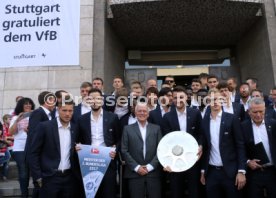VfB Stuttgart Empfang Rathaus Meisterschaft 2. Bundesliga