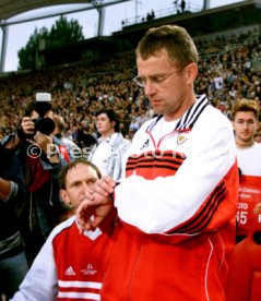 VfB Stuttgart-FC Bayern M&uuml;nchen 0:2 li. Peter Starzmann re. Ralf Rangnick Foto Rudel