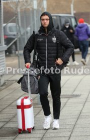 23.01.22 VfB Stuttgart Abflug Trainingslager Marbella