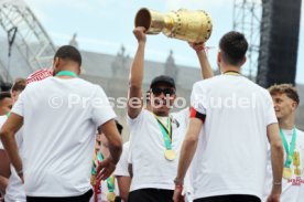 25.05.25 VfB Stuttgart Feier und Autokorso DFB-Pokal Sieg Stuttgart Schlossplatz