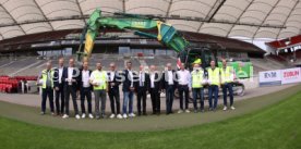 03.06.22 VfB Stuttgart Baggerbiss Umbau Mercedes-Benz Arena Haupttribüne