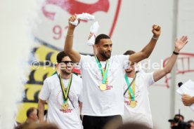 25.05.25 VfB Stuttgart Feier und Autokorso DFB-Pokal Sieg Stuttgart Schlossplatz