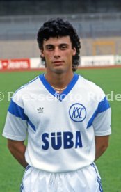28.06.88 Karlsruher SC Fototermin Saison 1988/1989