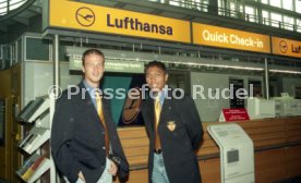 13.06.97 VfB Stuttgart Abflug Berlin DFB-Pokal Finale 1997