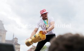 25.05.25 VfB Stuttgart Feier und Autokorso DFB-Pokal Sieg Stuttgart Schlossplatz