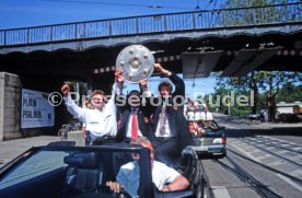 17.05.1992 VfB Stuttgart Meisterschaft Autokorso