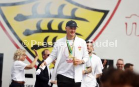 25.05.25 VfB Stuttgart Feier und Autokorso DFB-Pokal Sieg Stuttgart Schlossplatz