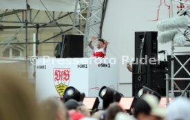 25.05.25 VfB Stuttgart Feier und Autokorso DFB-Pokal Sieg Stuttgart Schlossplatz