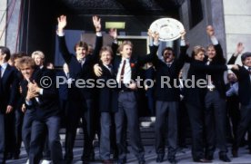 26.05.1984 VfB Stuttgart Meisterschaft 1984 Empfang Rathaus