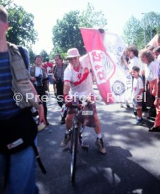 17.05.1992 VfB Stuttgart Meisterschaft Autokorso