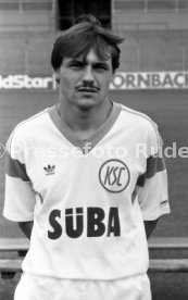 28.06.88 Karlsruher SC Fototermin Saison 1988/1989
