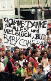 15.06.97 VfB Stuttgart Empfang am Rathaus DFB-Pokal Sieg 1997
