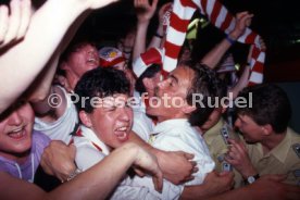 16.05.1992 VfB Stuttgart Meisterschaft Empfang Flughafen