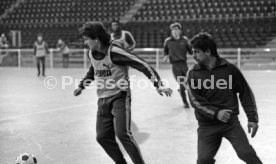 18.01.87 Stuttgarter Kickers Training Schleyer-Halle