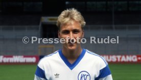 28.06.88 Karlsruher SC Fototermin Saison 1988/1989