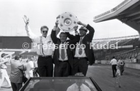 17.05.1992 VfB Stuttgart Meisterschaft Empfang im Stadion