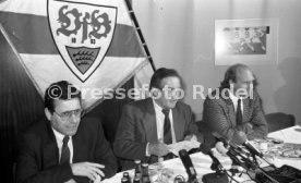 16.01.90 VfB Stuttgart PK Vorstellung Manager Hoene&szlig;